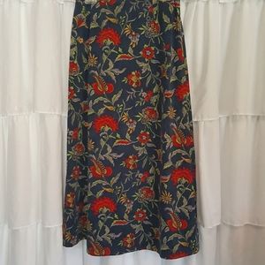 NWT Talbots Long Floral Skirt